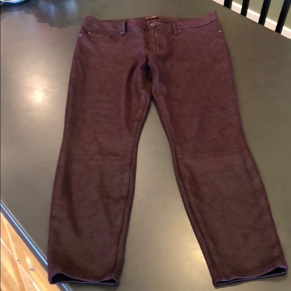 7 for all Mankind Faux leather pants